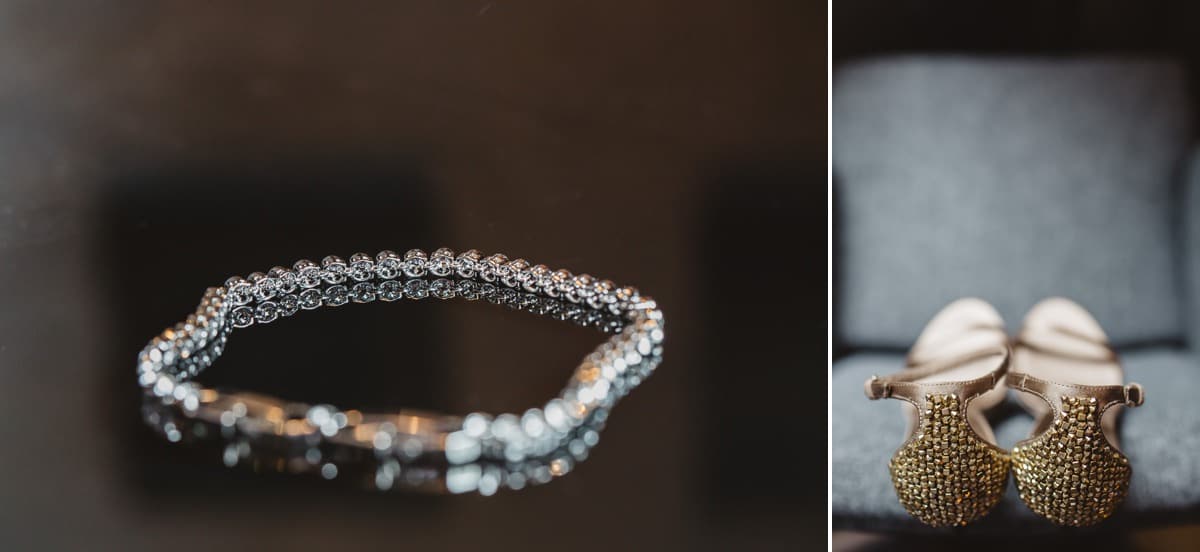 London Wedding Photography - shoes and bracelet