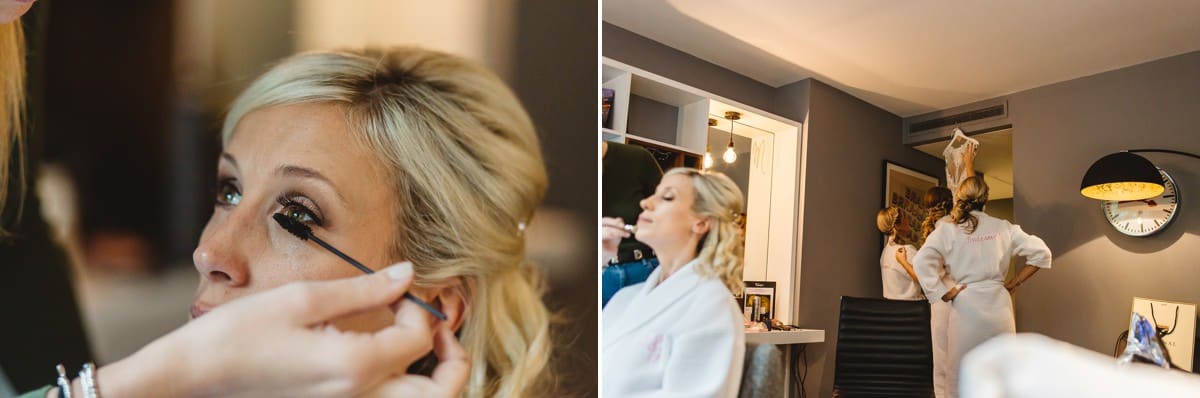 London Wedding Photography - Bride make up