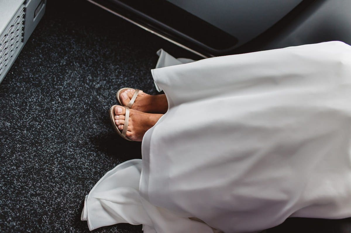 London Wedding Photography - Bride's shoes