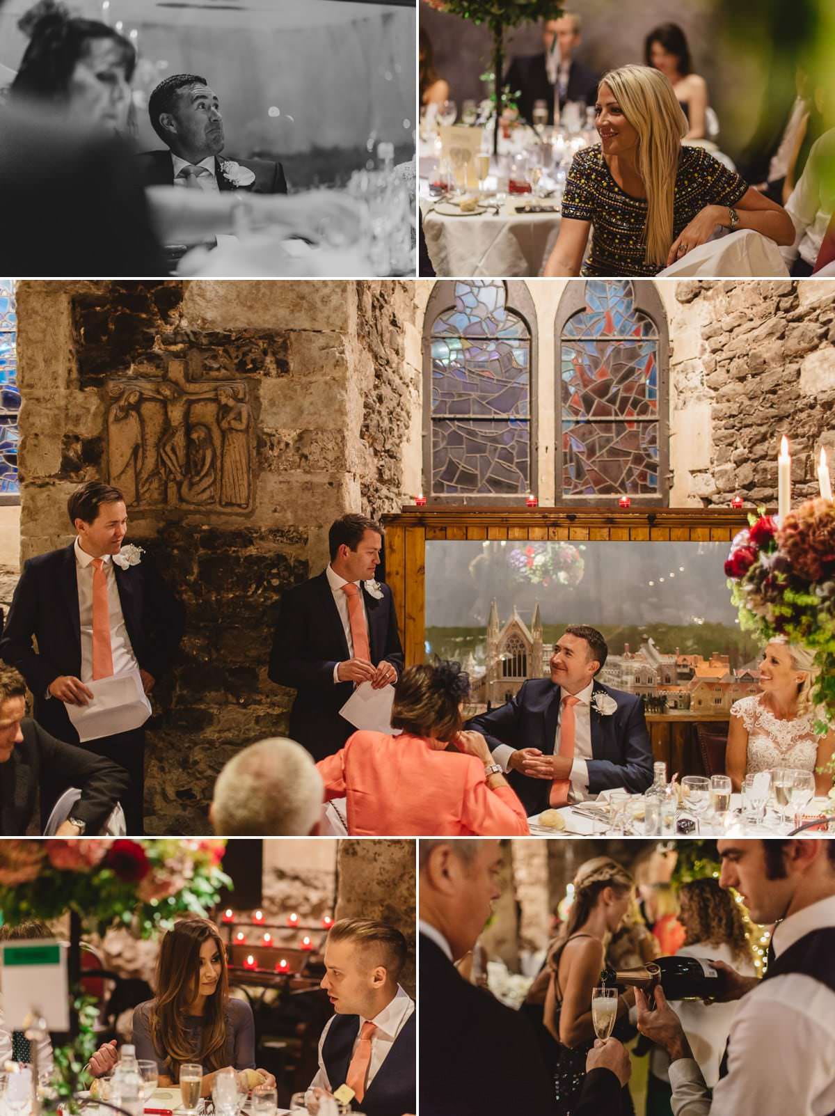 London Wedding Photography in The Crypt - Best Man Speech