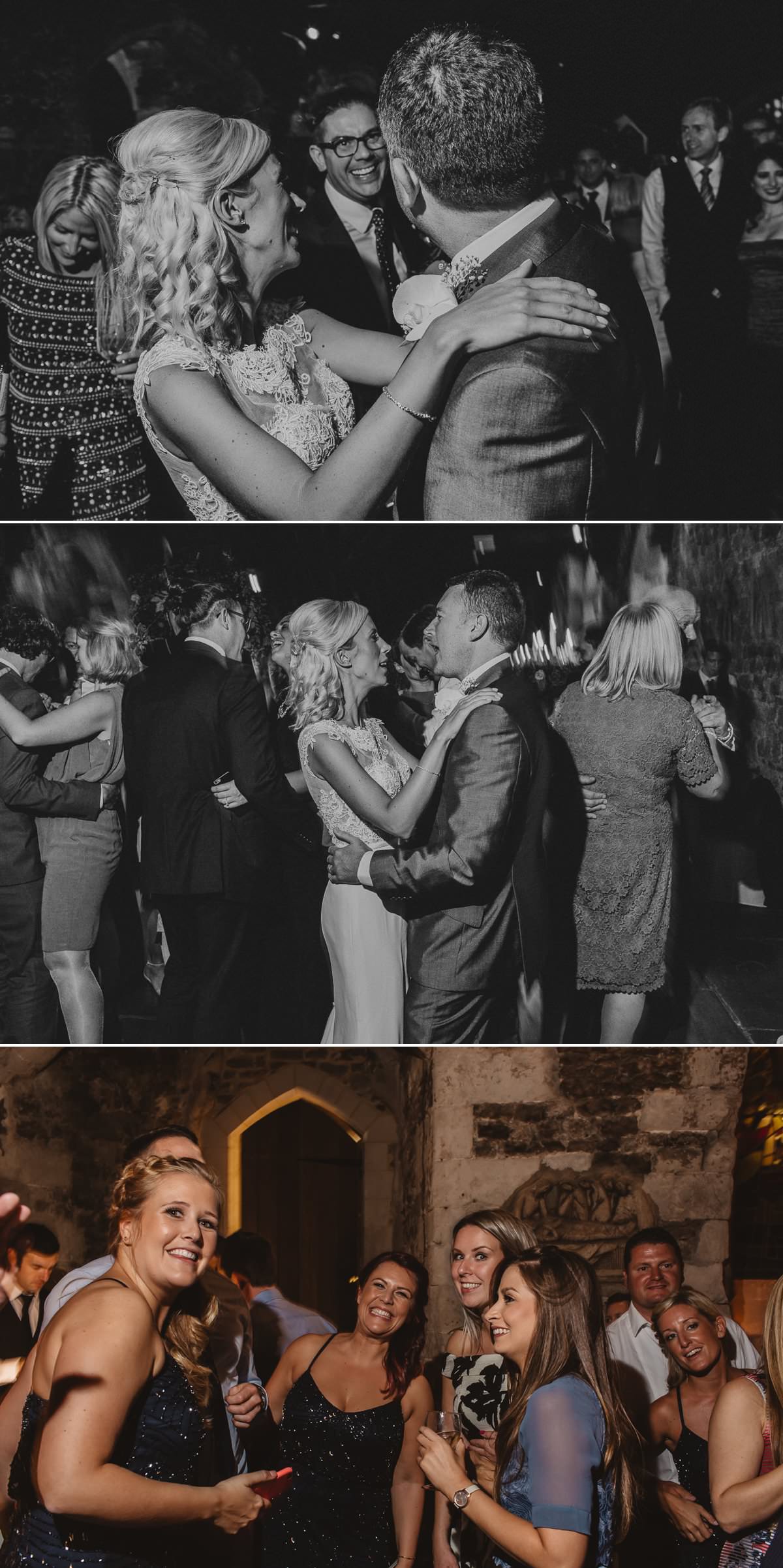 London Wedding Photography in The Crypt - first dance