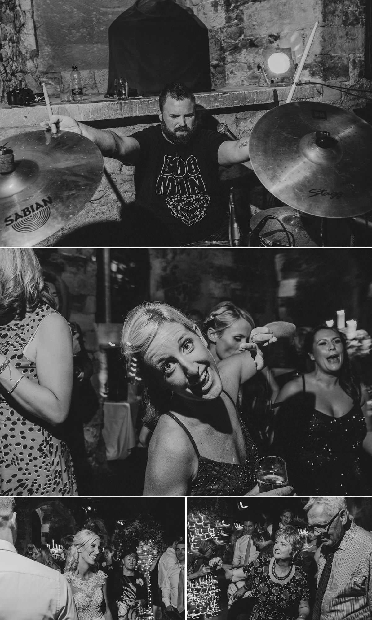London Wedding Photography in The Crypt - Party