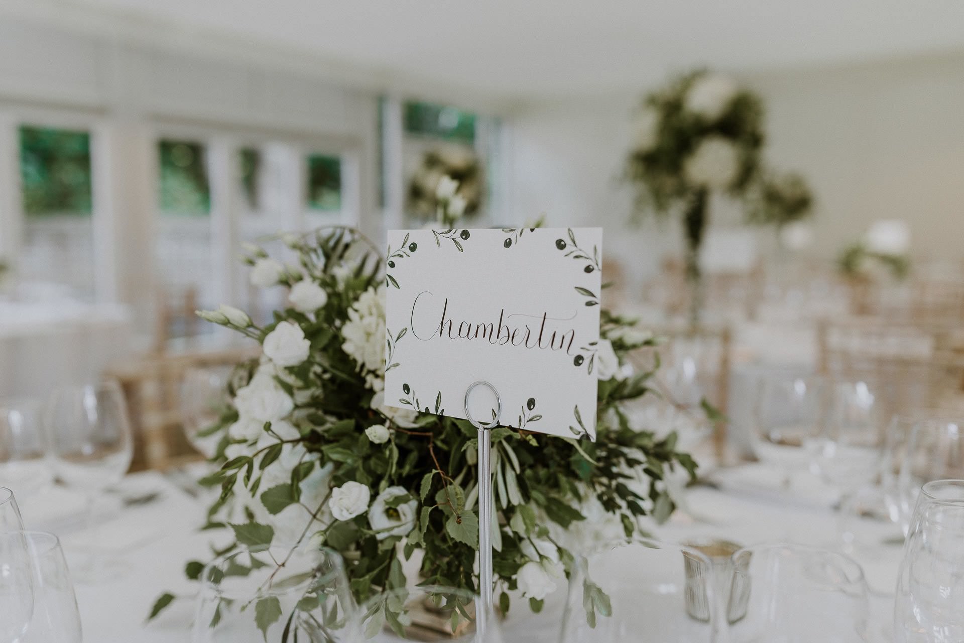 Fulham Palace Wedding Table Decorations