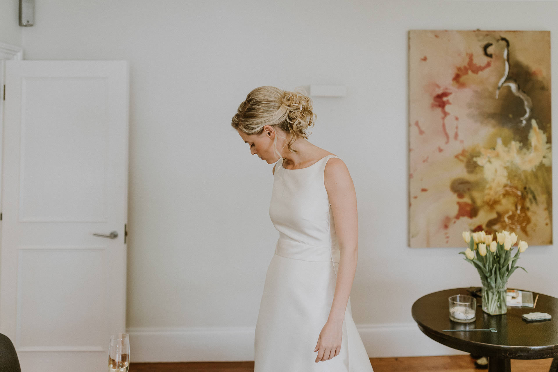 Bride getting ready London