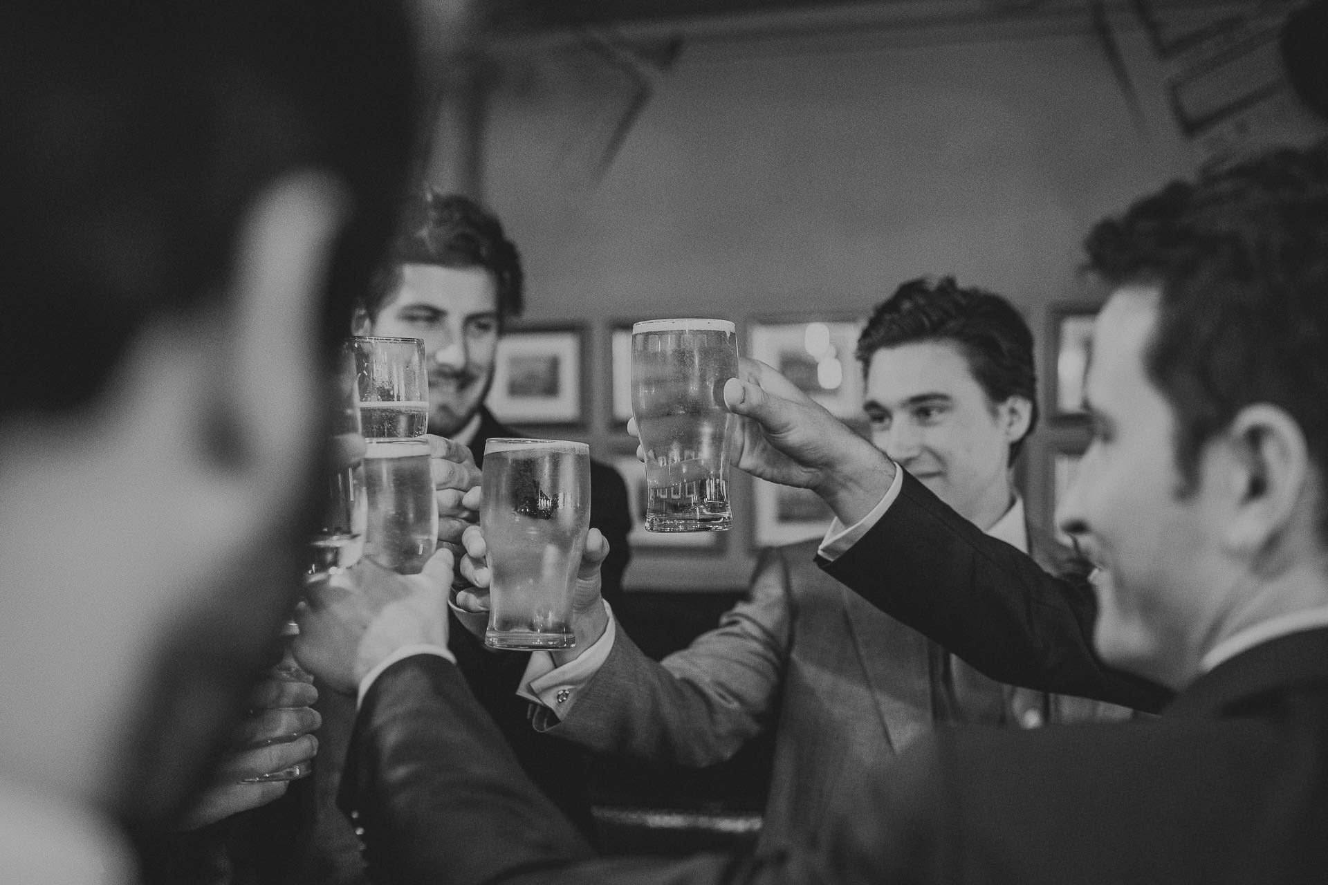 Groom and boys before wedding